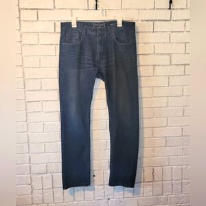 ​MICHAEL BRANDON Men's Slim Straight Dark Wash Jeans, Size 34x30